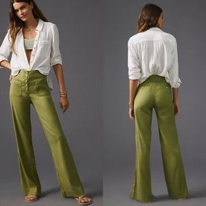 Maeve Relaxed Wide-Leg Trousers